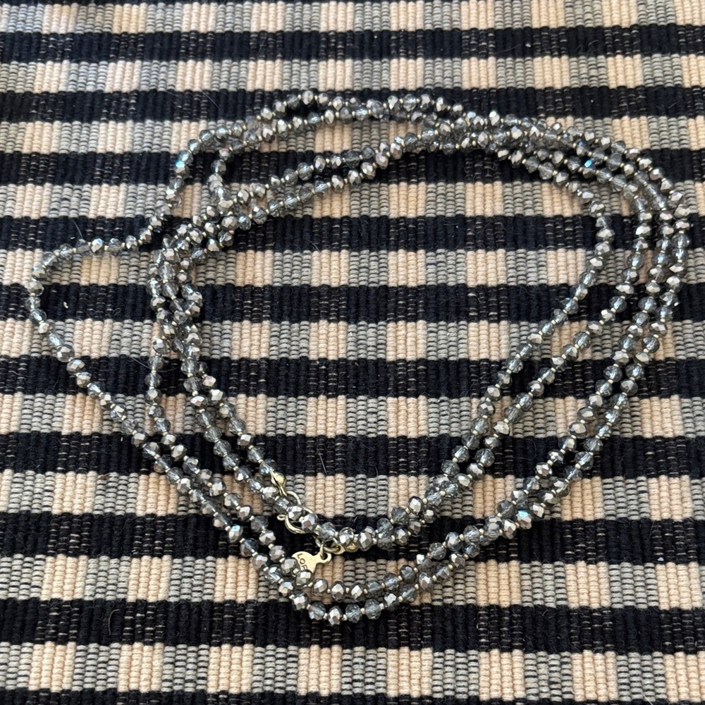 Ann Taylor Shimmering Silver Necklace
